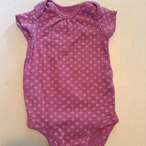 Carter's Purple and White Bodysuit One Piece